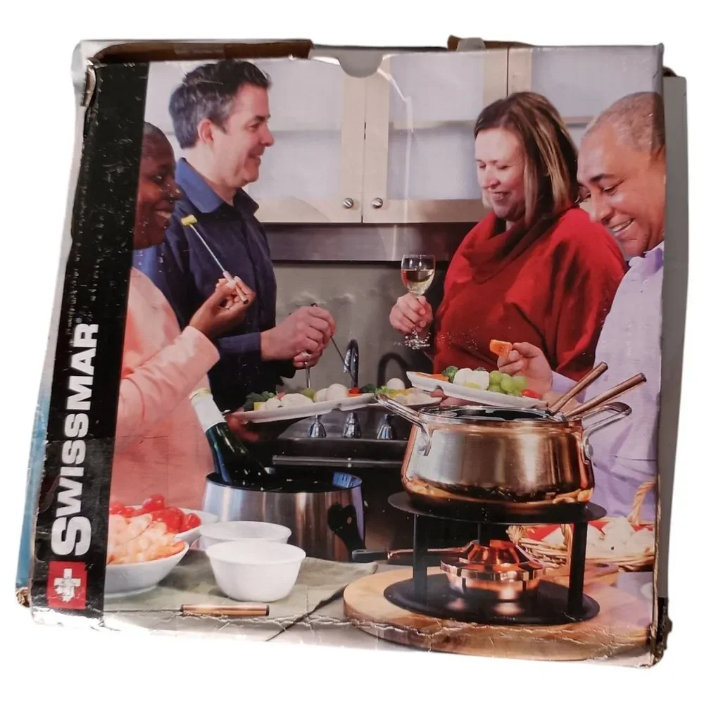 Swissmar Peak 10-Piece Copper Fondue Set